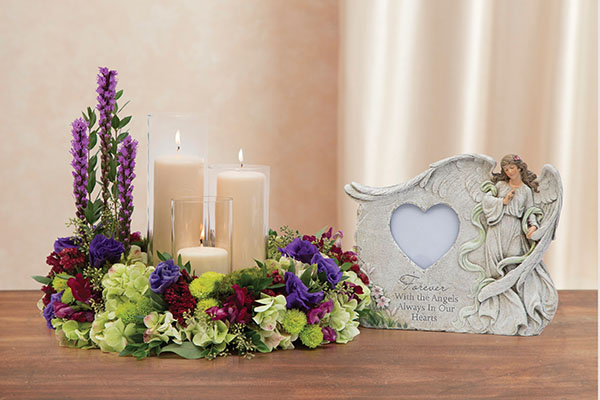 Angel Frame Memorial for delivery today | Flowers By Nora